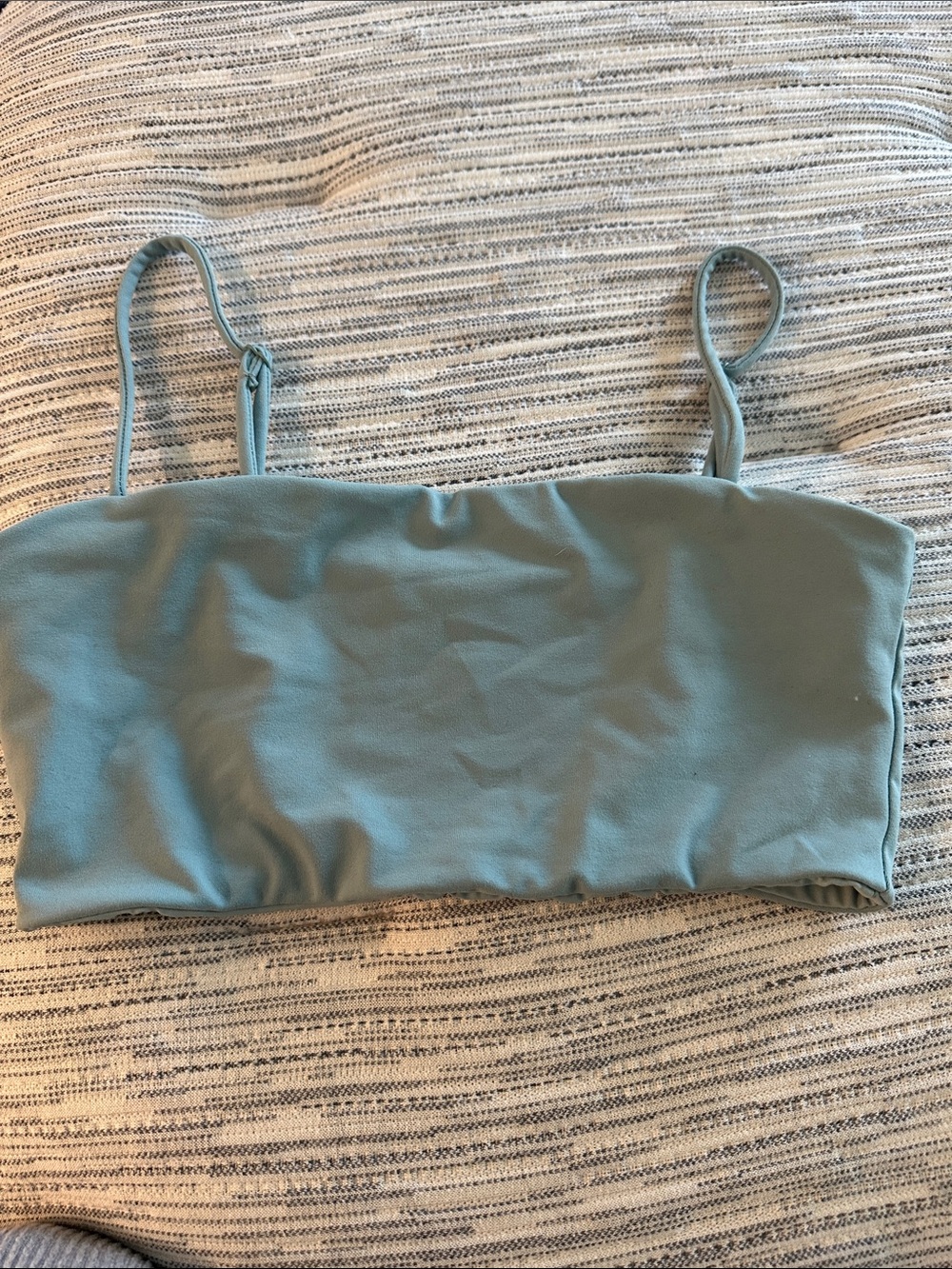 Garage Sage Green Spaghetti Strap Bandeau